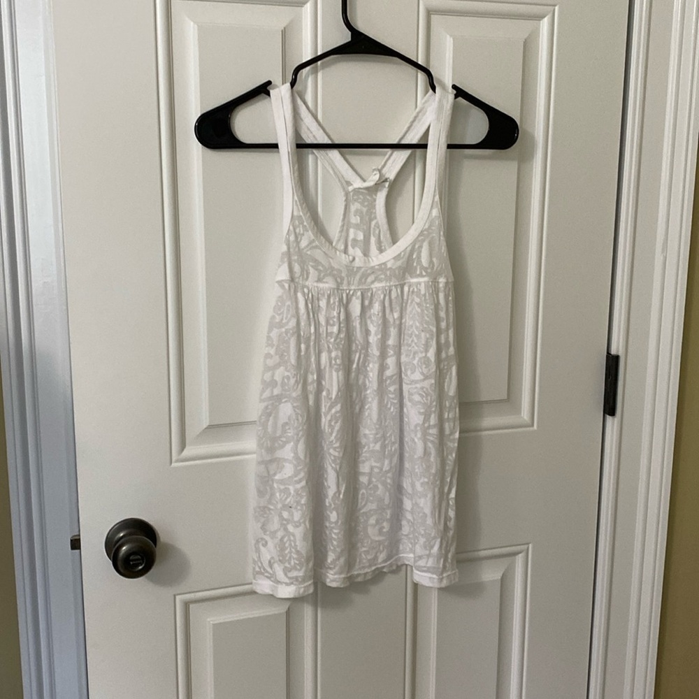 Aeropostale white racer back tank